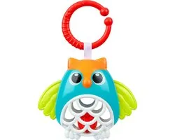 Chicco Uil Rammelaar - Buggyspeeltje met bijtring | Sensorisch babyspeelgoed (3-24 M)