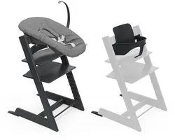 Stokke® Tripp Trapp® Bundle Stoel + Babyset + Newborn Set | Black / Anthraciet