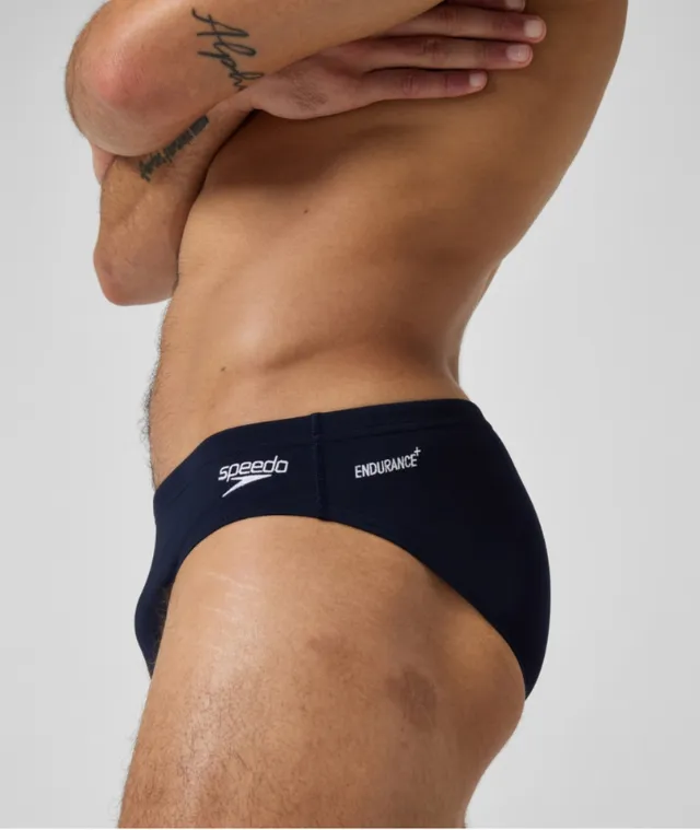 Speedo Men's Eco Endurance+ 7cm Brief Swimming Costume Swimsuit Navy BNWOT