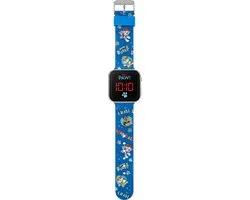Pat Patrouille Accutime - LED Watch Paw Patrol - Kinderhorloge Met LED Display Voor Datum en Tijd - Blauw