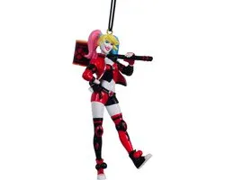 Kurt S. Adler kunststof kerstbal - dc comics harley quinn 10cm multi 1 stuks