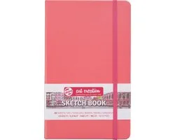Talens Art Creation Schetsboek Koraalrood 13 x 21 cm 140 g 80 Vellen