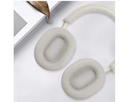 Coussinets SBG compatibles avec Sony WH-1000XM5 - Coussinets de remplacement pour casque - Remplacement de casque - Beige