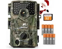 Usogood Professionele Wildcamera - 4K Ultra HD & 48MP - Wildcamera met Nachtzicht - Waterdicht - Incl. 8 batterijen 32GB SD – Wildcamera voor Buiten / Wildlife Camera