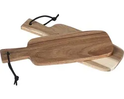 Cosy&Trendy Mini Serveerplank Bamboe 21 x 7.5 cm - Set-2