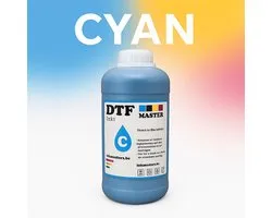 Dtf Inkt -Printmasters-Cyan -High Kwaliteit-Dtf PRINTER-1 Liter-Blauw
