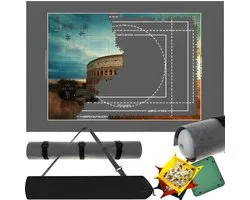 Malatec puzzelmat - Puzzel opbergmat - Puzzel beschermingsmat - Puzzelmat met hoes -
