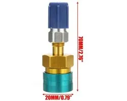 Raccord rapide côté basse pression R1234YF vers R134A - Adaptateur pour climatisation automobile