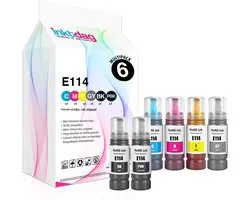 Bouteilles d'encre compatibles INKTDAG pour encre Epson 114 (Multipack 6 couleurs) pour Epson EcoTank ET-8500 Epson EcoTank ET-8550