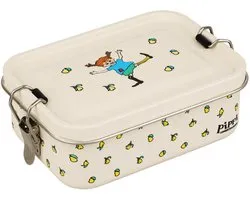 Barbo Toys - Pippi Langkous - Lunchbox - 850 ml - Beige - RVS