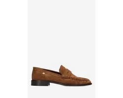 Fred De La Bretoniere - Bodil Beau Loafer Suède Cognac - Maat 40