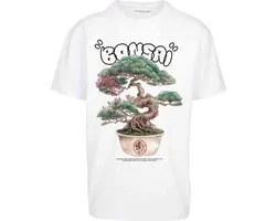 Mister Tee - T-shirt Bonsai Heavy Oversize pour Homme - M - Wit