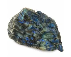 S4H - Disque de Labradorite 806 Grammes – Pierre Précieuse Brute avec Éclat Bleu – Produit Naturel Unique – Décoration, Méditation & Collection de Pierres Précieuses