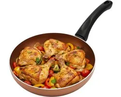 Poêle Lomera 20 cm - Aluminium pressé - Poignée ergonomique - Compatible induction - Excellente conduction thermique - Revêtement antiadhésif - Gamme Mirror Series - Petites portions - Portions individuelles - Tous types de feux