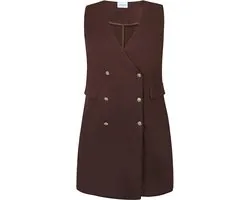 Zhenzi - Laila 1471 - Dress Chokolade maat S=42/44