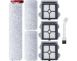 Borstelrol, filter, reserveonderdelen voor Roborock Dyad Pro/Dyad Pro Combo nat-/droogzuiger, draadloze accessoires, 2 borstelrollen + 3 HEPA-filters + 1 reinigingsborstel
