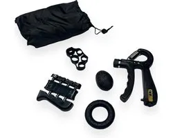 Padisport grip trainer set - hand grip trainer - handknijper fitness - forearm trainer - grip strength trainer - handgripper - sport artikelen voor workout thuis