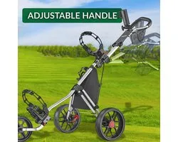 Caddytek CaddyLite 11.5 V3 3 Wheel Golf Push Cart - SuperLite Deluxe, lichtgewicht, gemakkelijk op te vouwen Caddy - ShopVlot