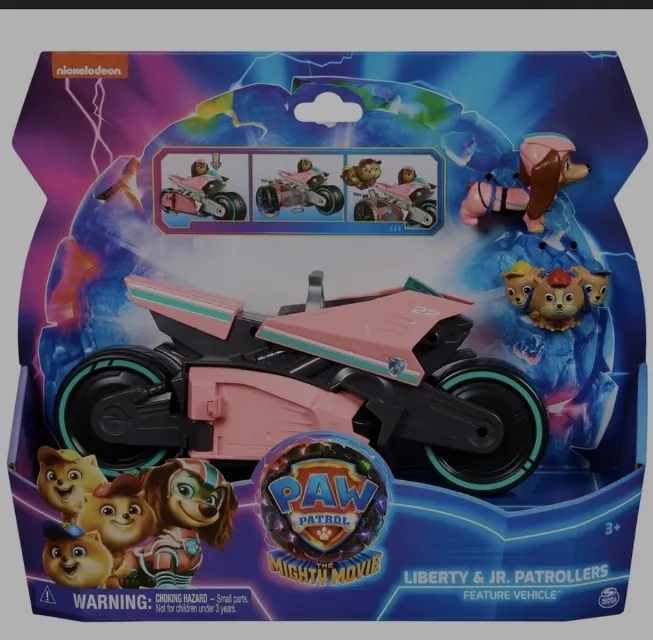 PAW Patrol - The Mighty Movie Liberty  Superhero Scooter and Junior Patrollers