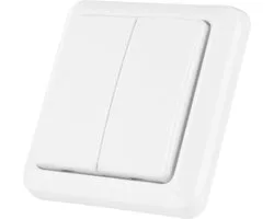KlikAanKlikUit dubbele draadloze schakelaar - AWST-8802 - Wit