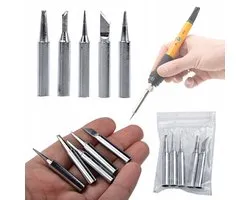 Rosfix Set de Pannes à Souder 900M - Pannes Universelles pour Fer à Souder - Ø6mm, 26mm, 5 Pcs - Convient pour YIHUA, WEP
