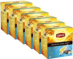 Lipton Russian Earl Grey Lemon - Multipack - Tee - 120 (6x20) Zakjes