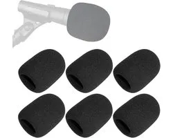 Pack of 6 Foam Windscreens, Micro Protector for Shure Sm58, Foam Micro Protector, Anti-Pop for Microphone, Replacement - ShopVlot