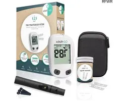 RFWR® Keton Meter Set voor Keto Dieet - Bloedketonemeter, Test Strips en Accessoires in 1 Set