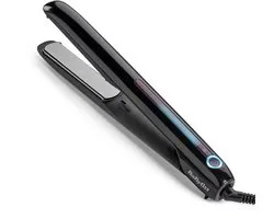 BaByliss Sensor Protect Stijltang - Automatische Temperatuur voor Extra Bescherming - 5 handmatige temperatuurinstellingen 160°C - 200°C - Ultra gladde platen van Titanium - Anti-Pluis Technologie voor Glanzend Haar - ST490E