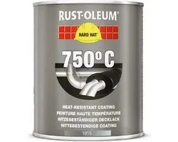 Rust-Oleum Hittebestendige Verf - 0,75 Liter - Zwart - Metaalverf