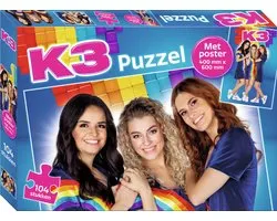 Studio 100 Puzzle K3 - Avec poster 40 x 60cm - 104 pièces
