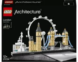 LEGO 21034 Architecture Londen Skyline Set, London Eye, Big Ben, Tower Bridge Model, Kantoor- of Huisdecoratie, Cadeau-Idee