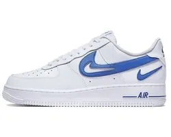 Nike Air Force 1 Low '07 FM Cut Out Swoosh White Game Royal