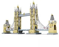 Reobrix 55018 Tower Bridge London XXL mega bouwset | Icons modelbouw | Creator expert architecture bouwpakket | Technische speelgoed ideas voor volwassenen & kinderen | Beroemde skyline decoratie | Bouwdoos met 9782 bloks