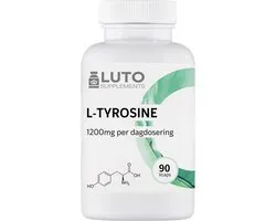 L-tyrosine - 1200 mg per dagdosering - 90 capsules - Vegan - Luto Supplements