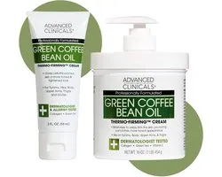 Advanced Clinicals Green Coffee Bean Oil Thermo-Firming Body Lotion – Verstevigende Bodycrème met Cafeïne & Collageen + Travel Size