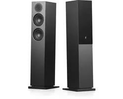 Audio Pro A48 W Enceintes Actives Multiroom sur Pieds - Audio Pro Multiroom (Linkplay) - Correction de la pièce - Haut-parleurs 2x130W - Noir