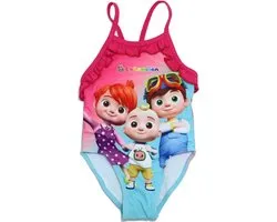 Cocomelon Badpak - Maat 92/98 - roze - Coco Melon zwempak