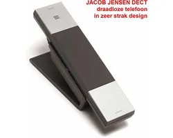 JACOB JENSEN HT20D DECT draadloze telefoon - strak design - zwart met zilver