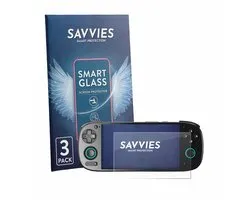 3 Stuks Savvies Screenprotector - geschikt voor Retroid Pocket 5 - beschermfolie glas transparant