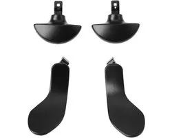 SnelShoppen - 4 Stuks Controller Back Paddles Zwart Geschikt voor PS5 DualSense Edge Controller - Duurzaam Metaal - Verbeterde Game Controle - Precisi