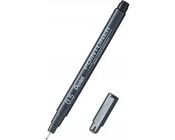 Pentel S20P Fineliner-pen 0,5 mm zwart