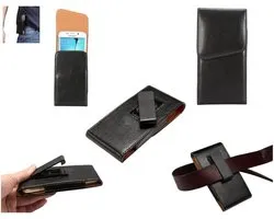 Lederen Holster Executive Case riemclip Rotary 360 voor MEIZU M3 NOTE - Zwart