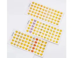 Emoticon Stickers | 3 Stickervellen | 165 Emoticons