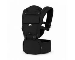 Deryan Pack Luxe Porte-bébé ergonomique - Porte-bébé + compartiments de rangement - Zwart