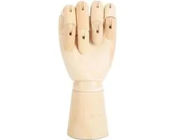 Septpenta Houten Handmodel, Houten Kunstenaar Tekenpop Gelede Mannequin, 10 X 25 Cm Voor Artistieke Schetsmodellen, Fotografie Rekwisieten, Animatiefilms, Decoraties, Desktopspeelgoed
