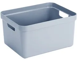 Sunware Sigma Home opbergbox 32L – 44,5x34,5x24,3 cm – Blauw – BPA-vrij plastic, stapelbaar (deksel apart verkrijgbaar) – stijlvolle opbergmand voor kinderkamer & woonkamer