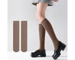 Chaussettes mollet - Longueur 40-42 cm - Bas de contention amincissants forts pour femmes en automne et en hiver - JK Chaussettes - Chaussettes d'hiver chaudes antidérapantes - Chaussettes d'intérieur et d'extérieur - Essentiels automne et hiver