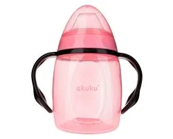 Gobelet Anti-Fuite AKUKU avec Poignées – Bec Verseur en Silicone Doux – 280 ml – 6+ Mois 6+ m
