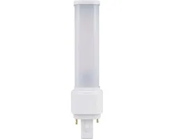 Ledvance - LED PL-C Dulux-D D/E - 6W 660Lm- 4000K 840 Helder Wit | EM/ Mains 230v - 2Pins G24d-1 - Vervangt 13W